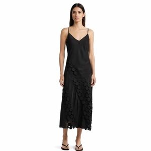 NWT CIEBON Alix Mixed Media Midi Dress